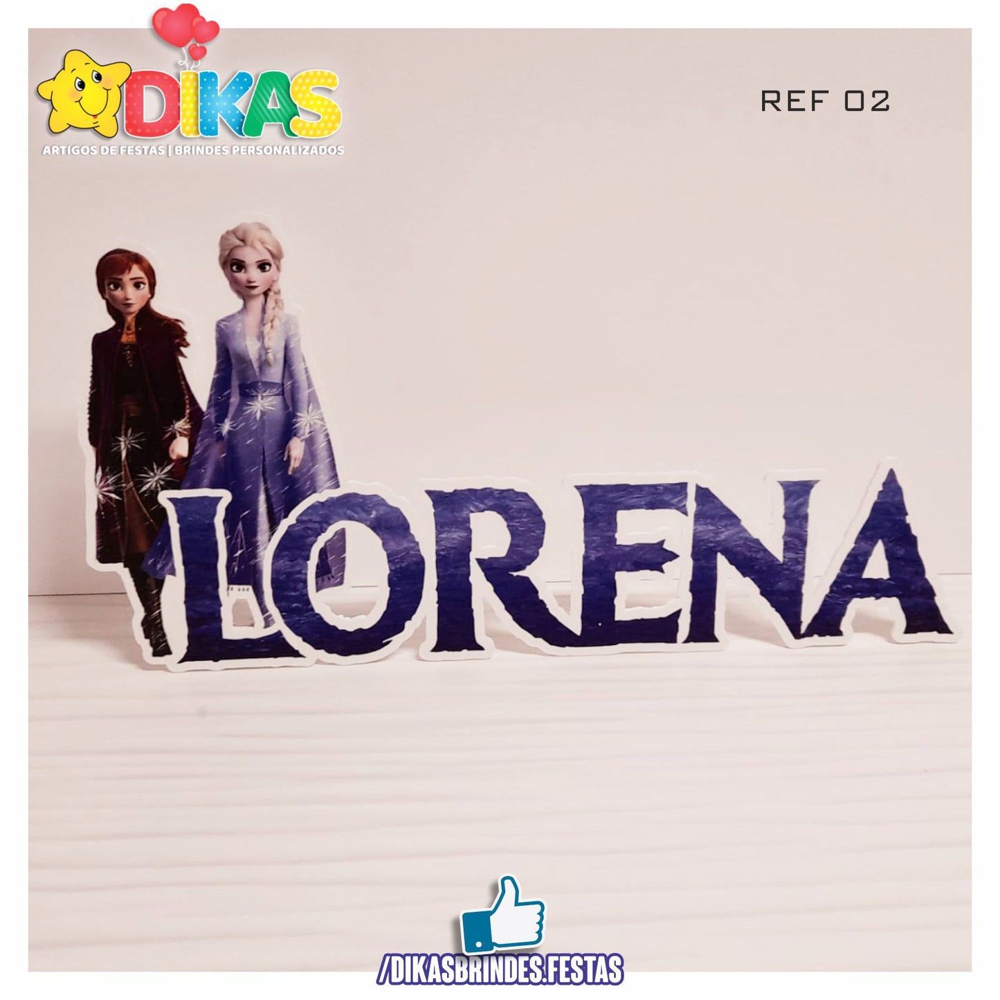 NOME DECORATIVO - FROZEN