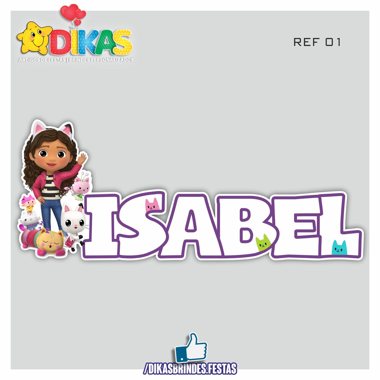 NOME DECORATIVO - GABBY