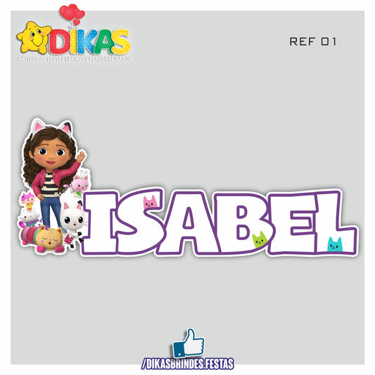 NOME DECORATIVO - GABBY