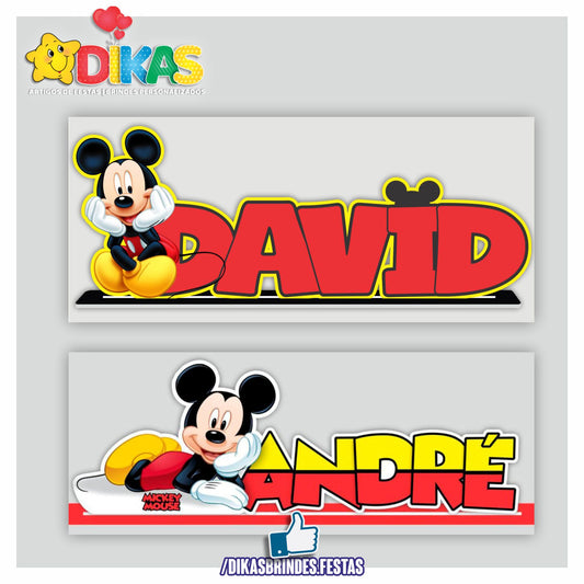 NOME DECORATIVO - MICKEY