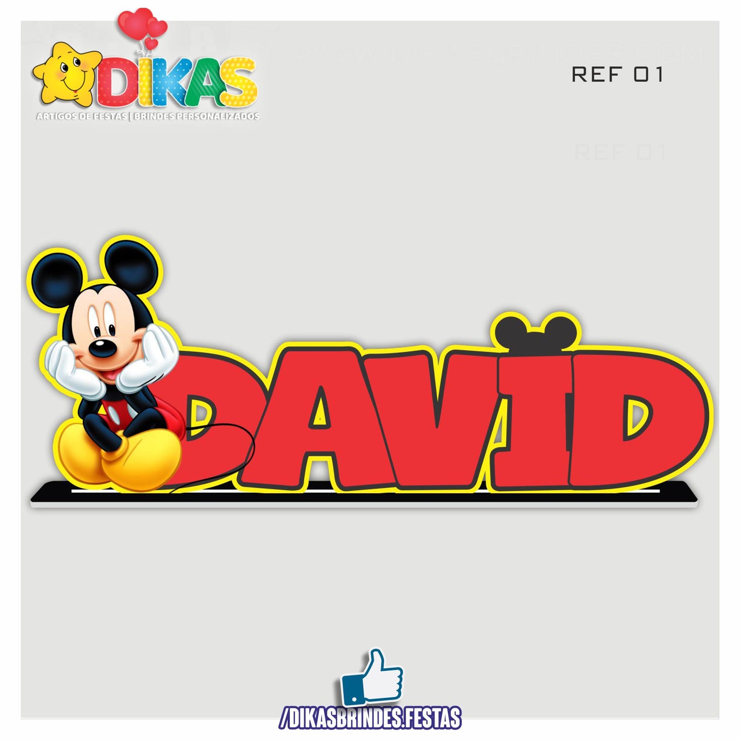 NOME DECORATIVO - MICKEY