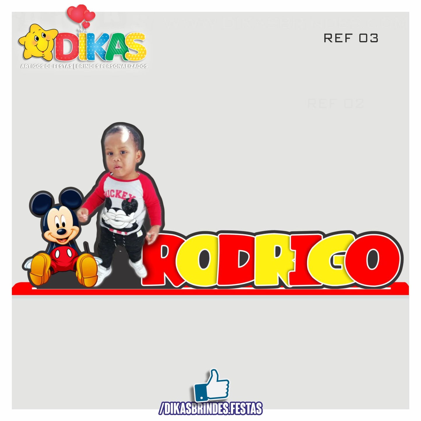 NOME DECORATIVO - MICKEY