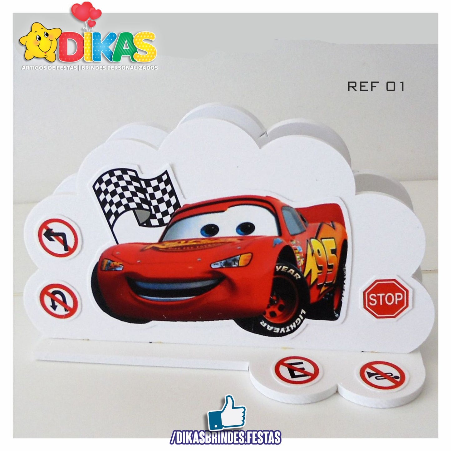PORTA-GUARDANAPO EM PVC - CARS