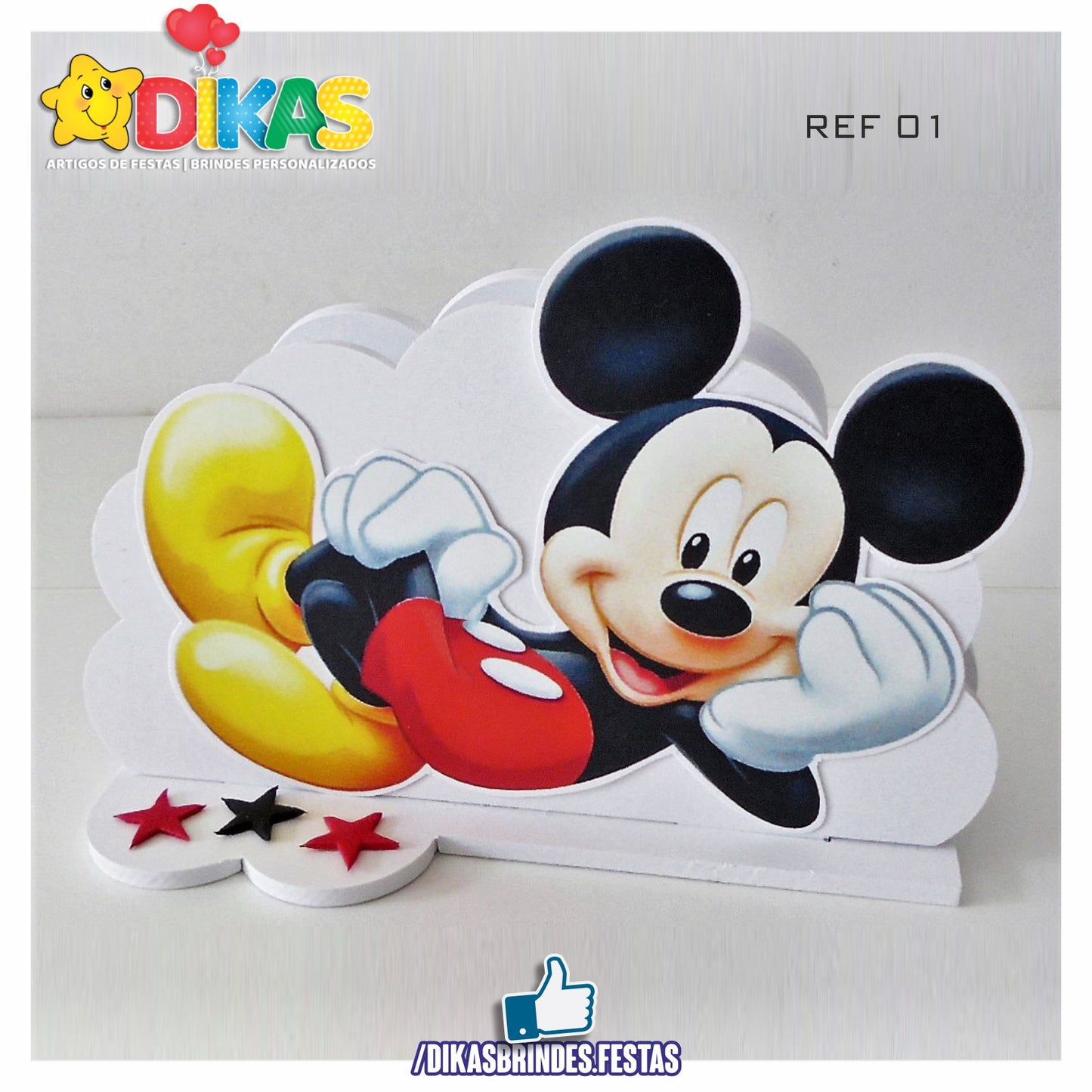 PORTA-GUARDANAPO EM PVC - MICKEY