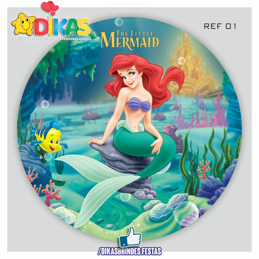 PAINEL CENÁRIO REDONDO - PEQUENA SEREIA