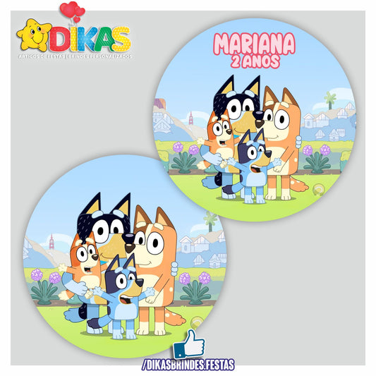 PAINEL CENÁRIO REDONDO - BLUEY