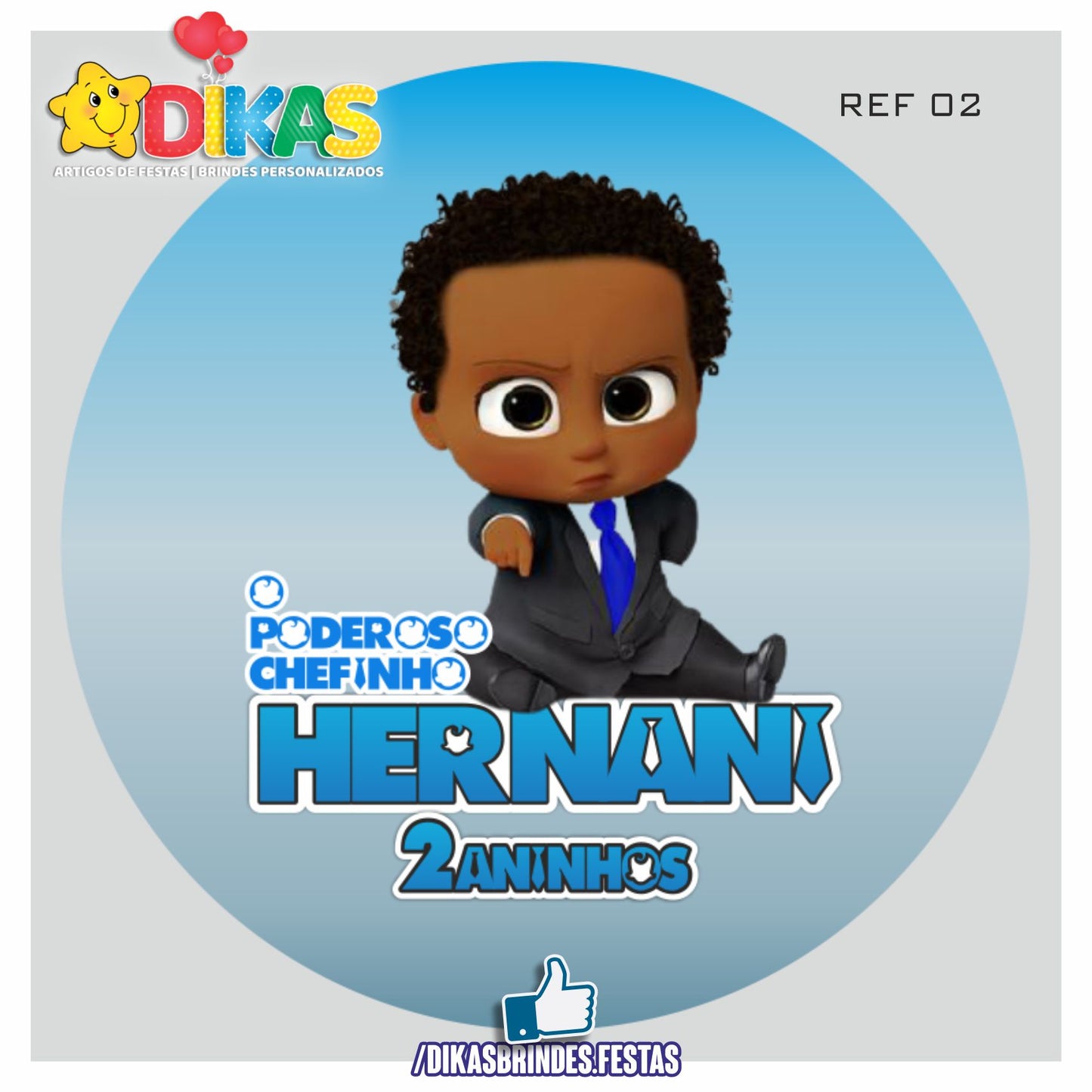 PAINEL CENÁRIO REDONDO - BOSS BABY