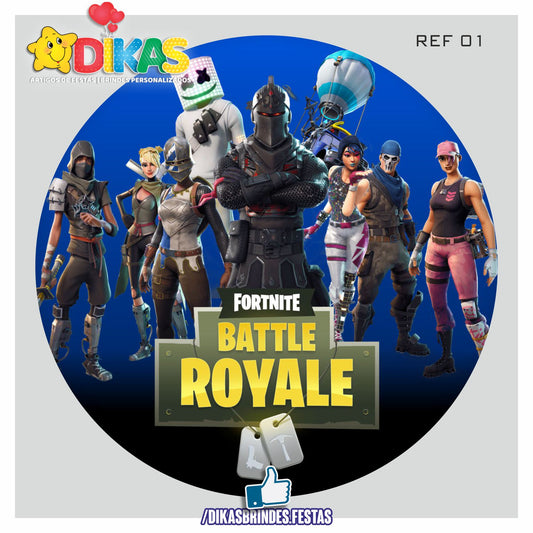 PAINEL CENÁRIO REDONDO - FORTNITE