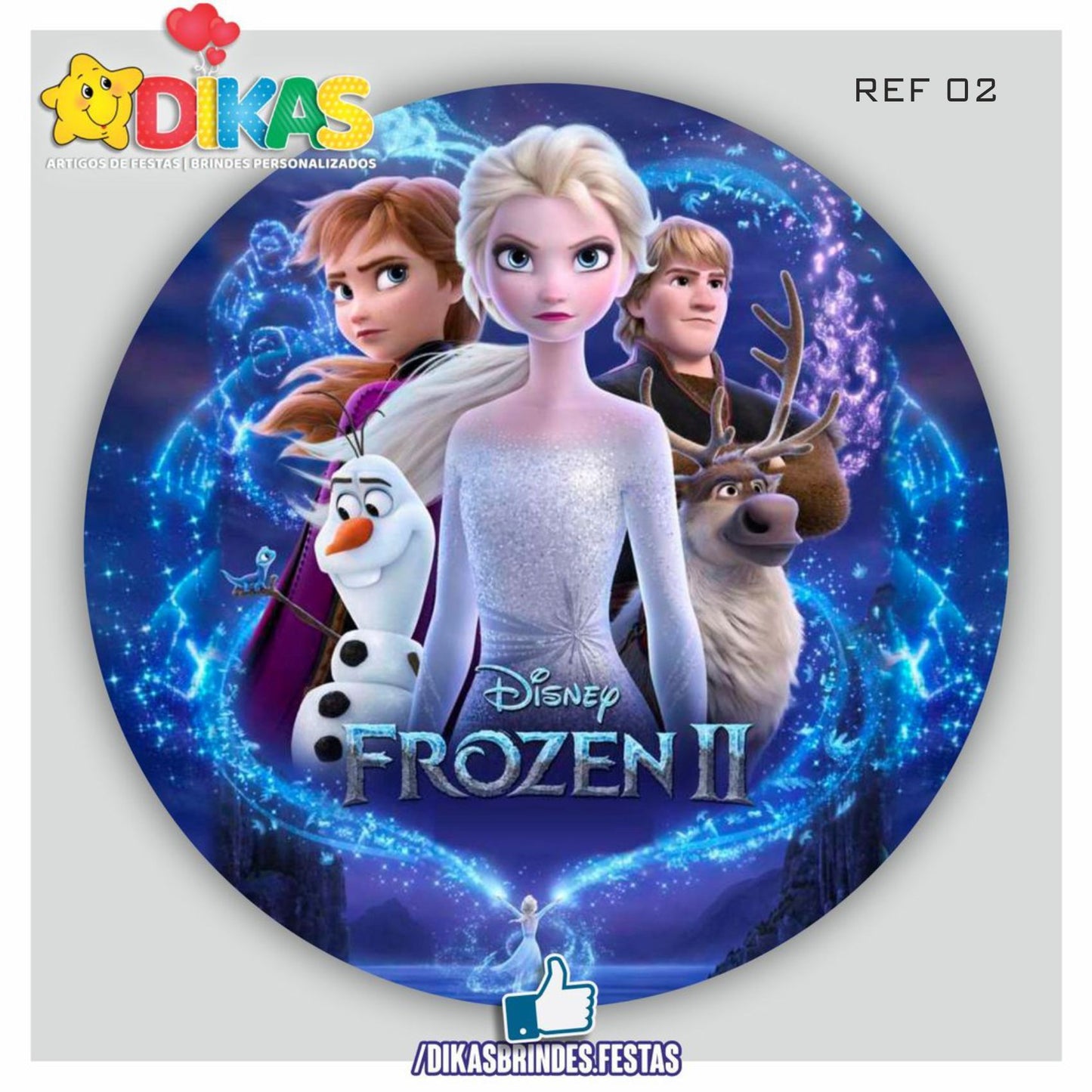 PAINEL CENÁRIO REDONDO - FROZEN