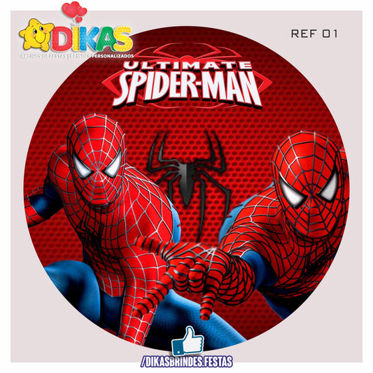 PAINEL CENÁRIO REDONDO - HOMEM ARANHA