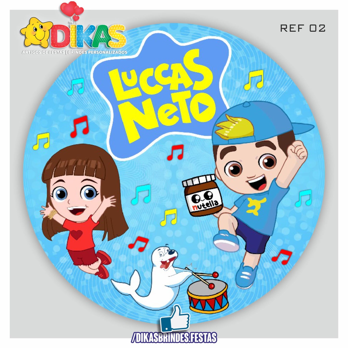 PAINEL CENÁRIO REDONDO - LUCCAS NETO