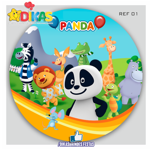 PAINEL CENÁRIO REDONDO - PANDA e os AMIGOS
