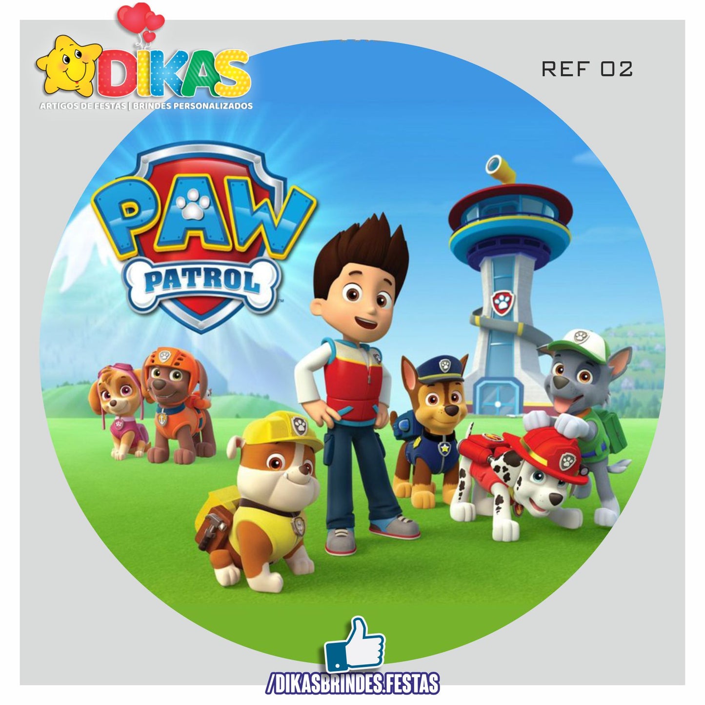 PAINEL CENÁRIO REDONDO - PATRULHA PATA