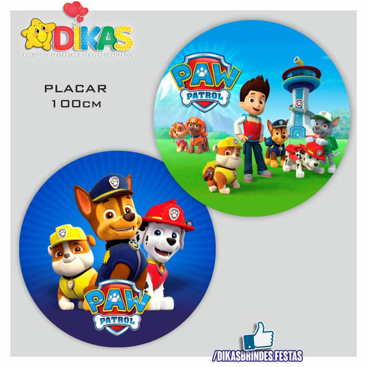 PAINEL CENÁRIO REDONDO - PATRULHA PATA