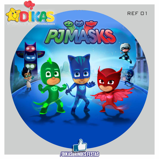 PAINEL CENÁRIO REDONDO - PJMASKS