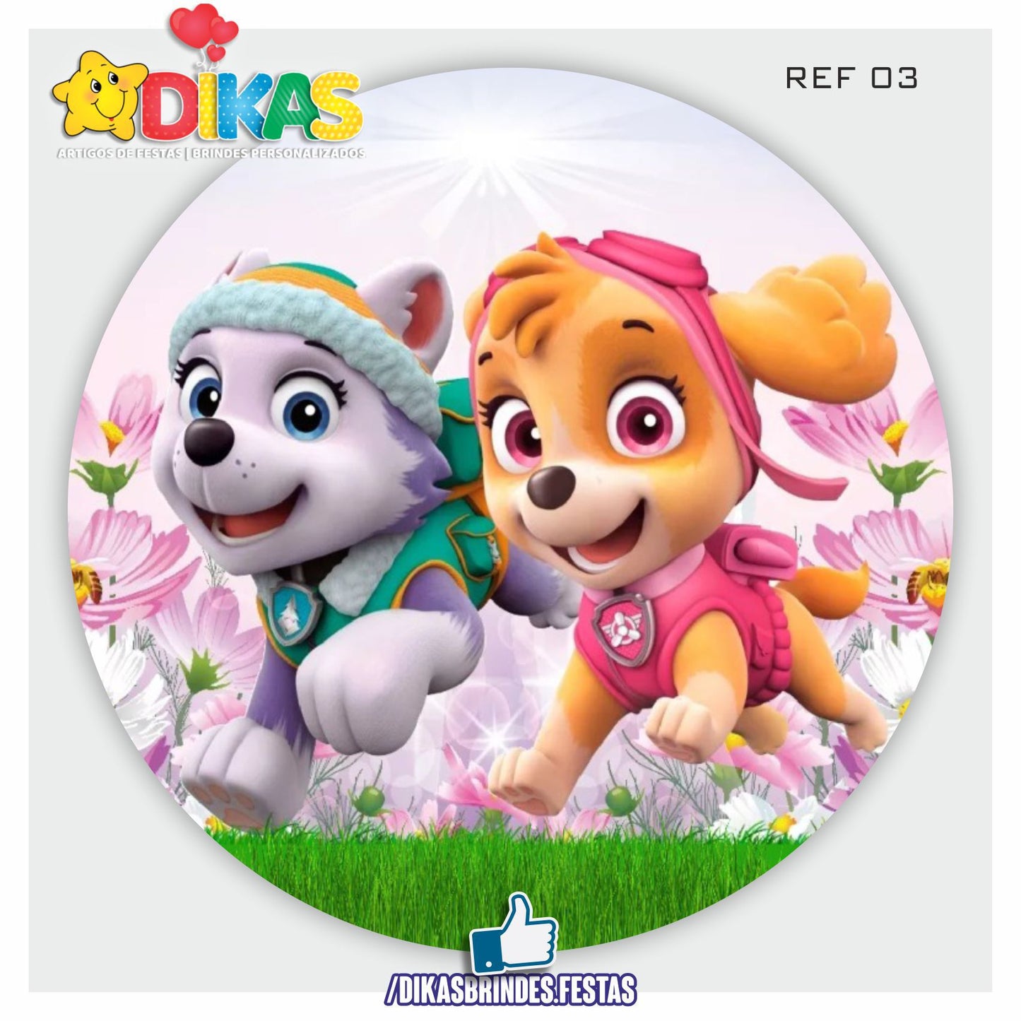 PAINEL CENÁRIO REDONDO - SKYE