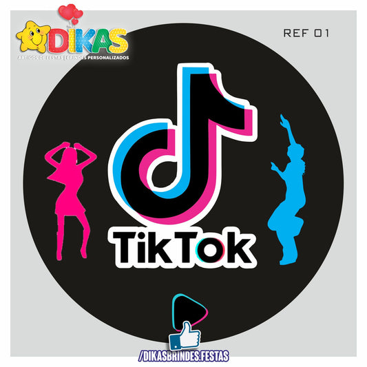 PAINEL CENÁRIO REDONDO - TIK TOK