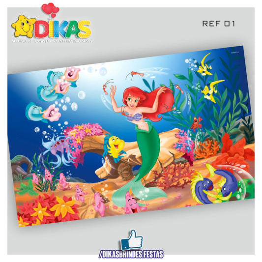PAINEL TEMÁTICO E/OU PERSONALIZADO - PEQUENA SEREIA