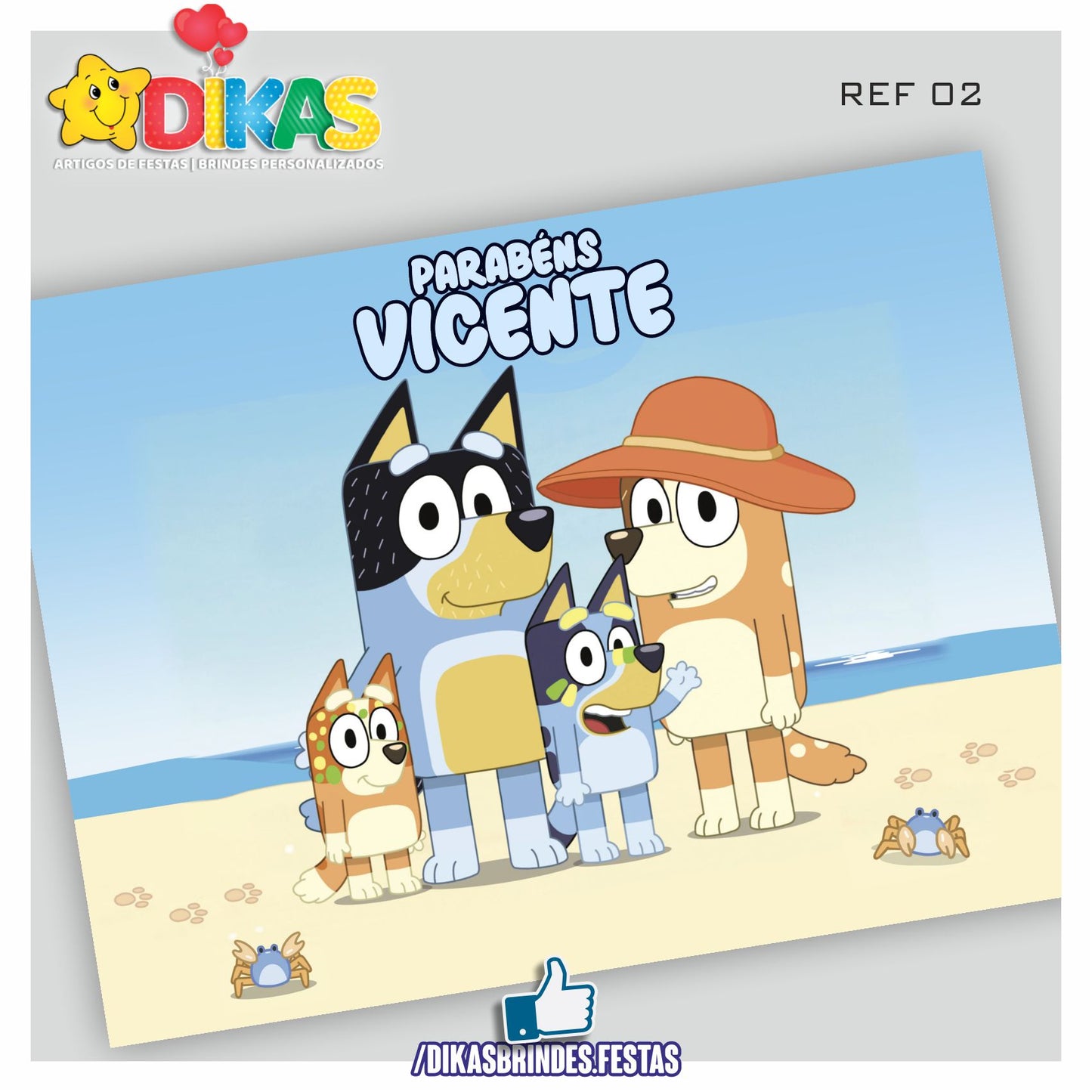 PAINEL TEMÁTICO E/OU PERSONALIZADO - BLUEY