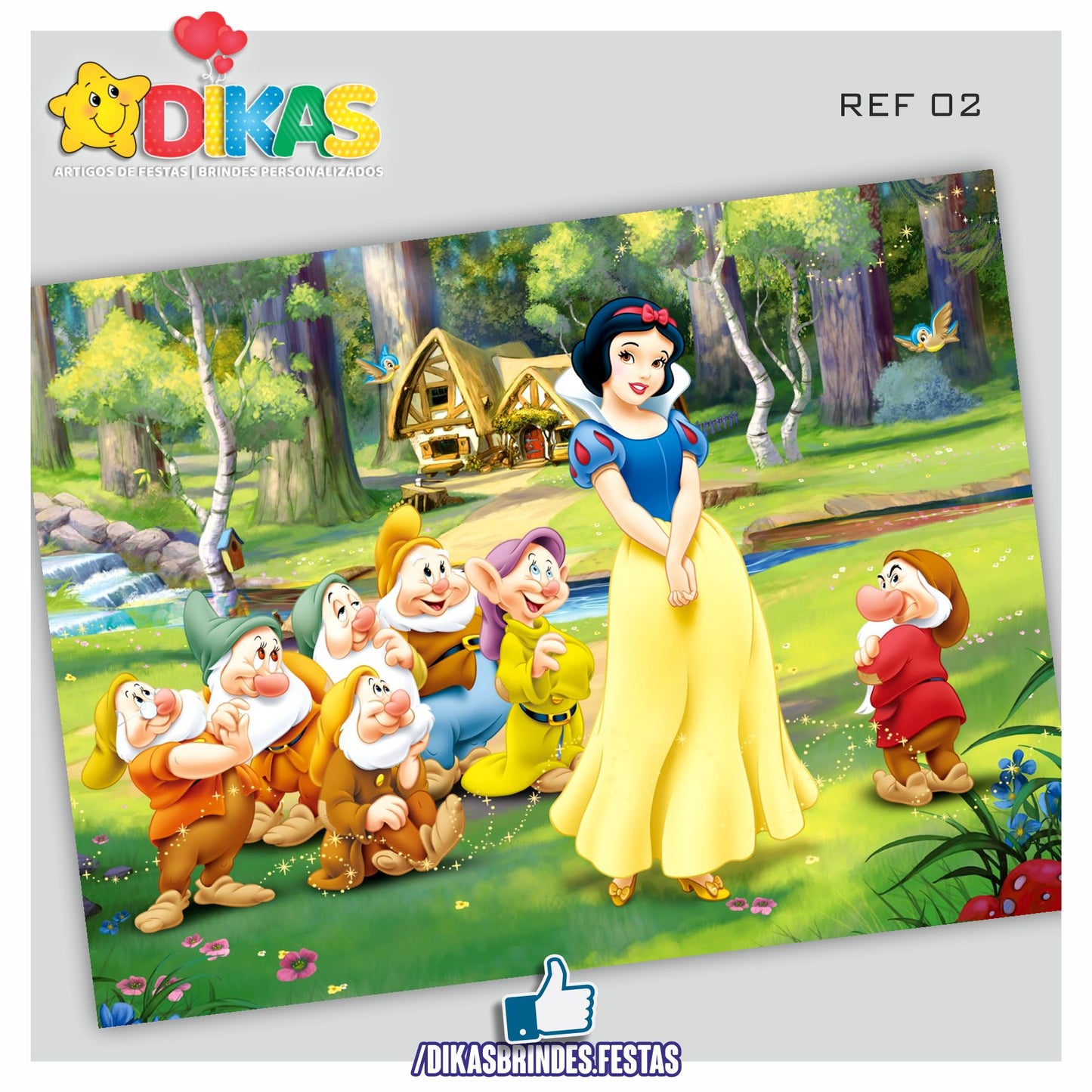PAINEL TEMÁTICO E/OU PERSONALIZADO - BRANCA DE NEVE