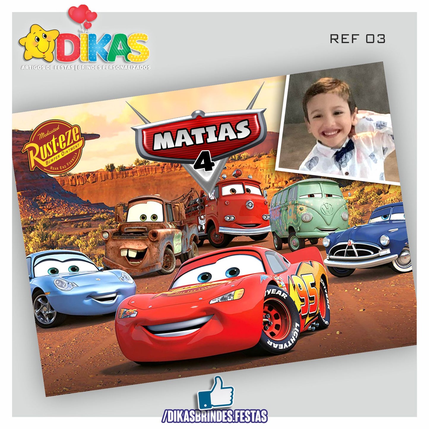 PAINEL TEMÁTICO E/OU PERSONALIZADO - CARS