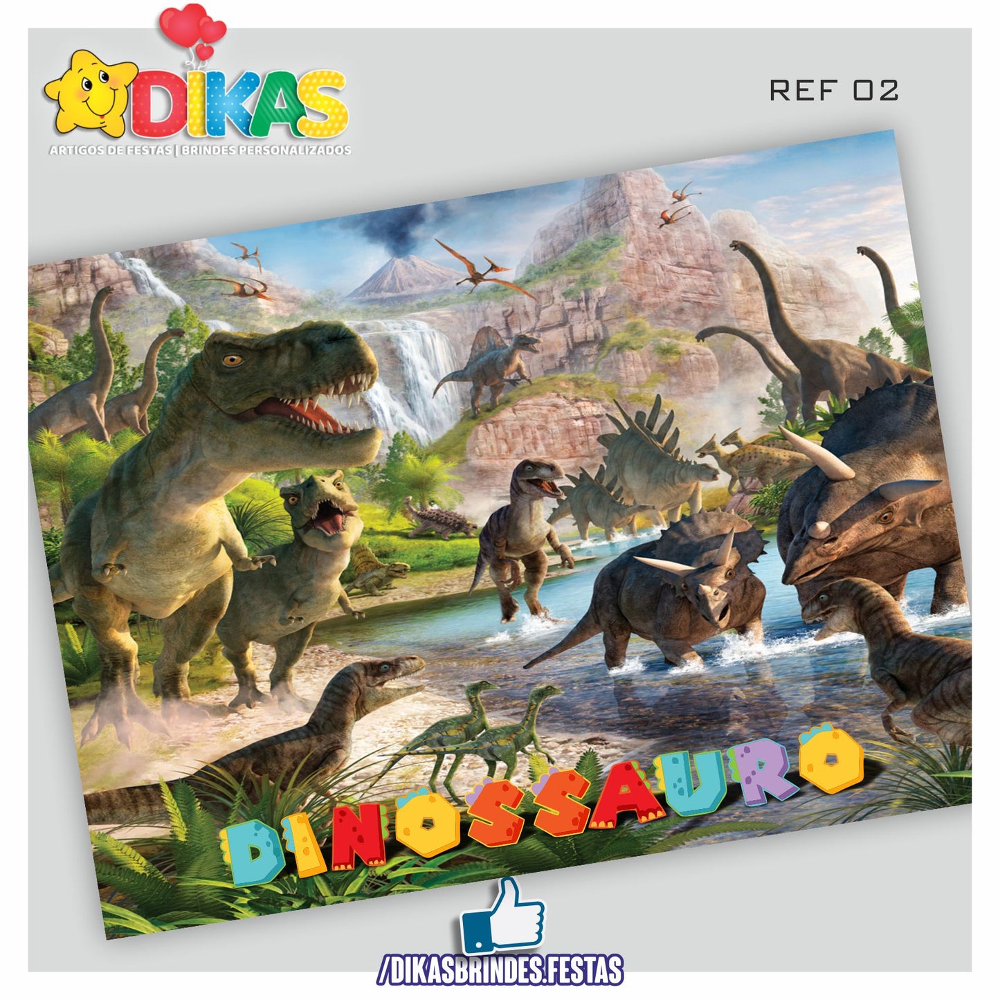 PAINEL TEMÁTICO E/OU PERSONALIZADO - DINOSSAUROS