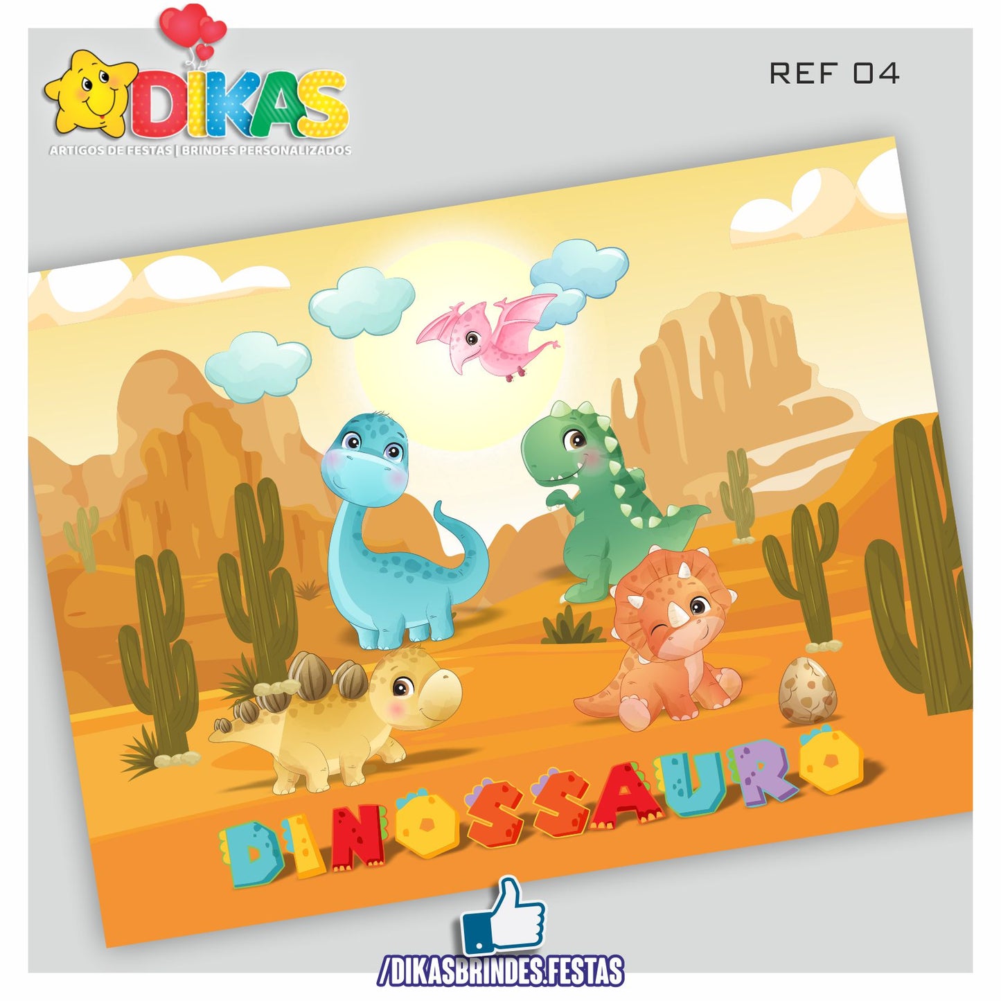 PAINEL TEMÁTICO E/OU PERSONALIZADO - DINOSSAUROS