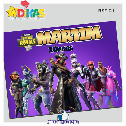 PAINEL TEMÁTICO E/OU PERSONALIZADO - FORTNITE