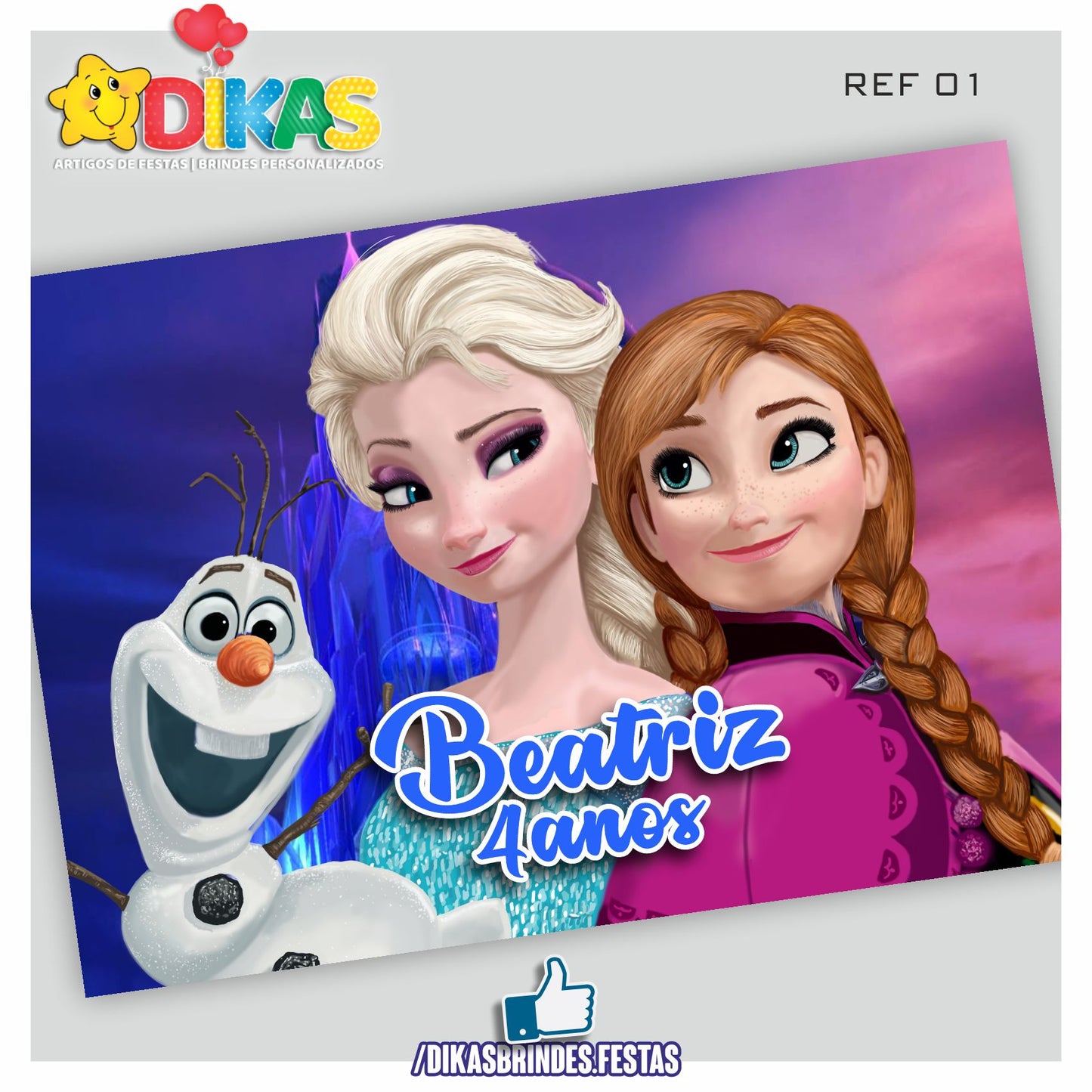 PAINEL TEMÁTICO E/OU PERSONALIZADO - FROZEN