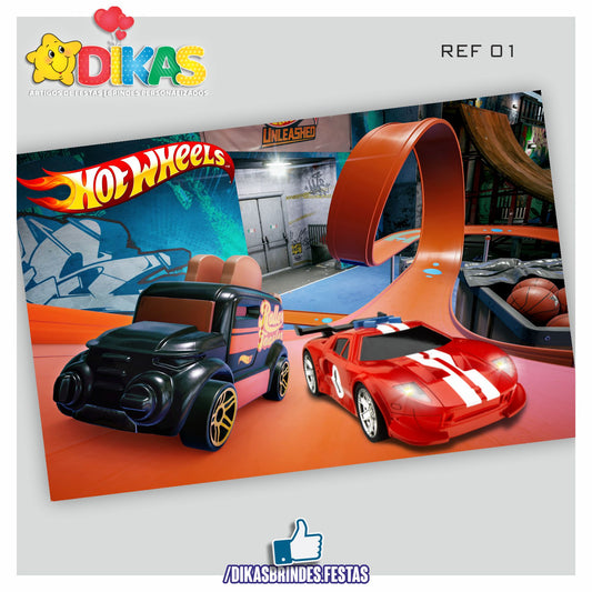 PAINEL TEMÁTICO E/OU PERSONALIZADO - HOTWHEELS
