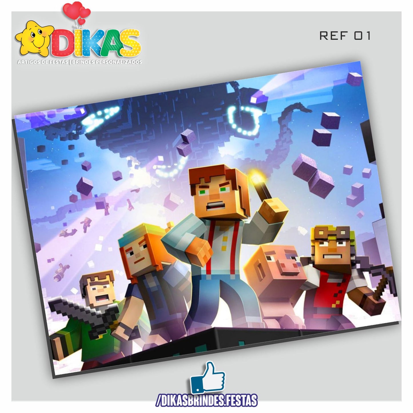 PAINEL TEMÁTICO E/OU PERSONALIZADO - MINECRAFT