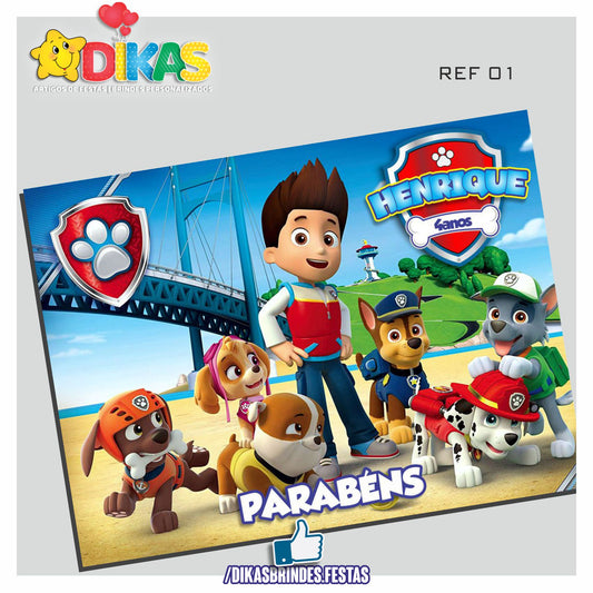 PAINEL TEMÁTICO E/OU PERSONALIZADO - PATRULHA PATA