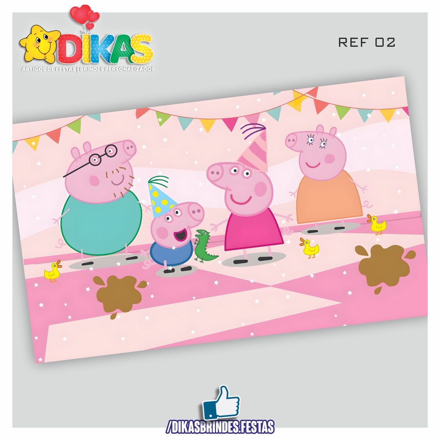 PAINEL TEMÁTICO E/OU PERSONALIZADO - PORQUINHA PEPPA
