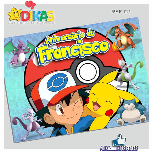 PAINEL TEMÁTICO E/OU PERSONALIZADO - POKÉMON