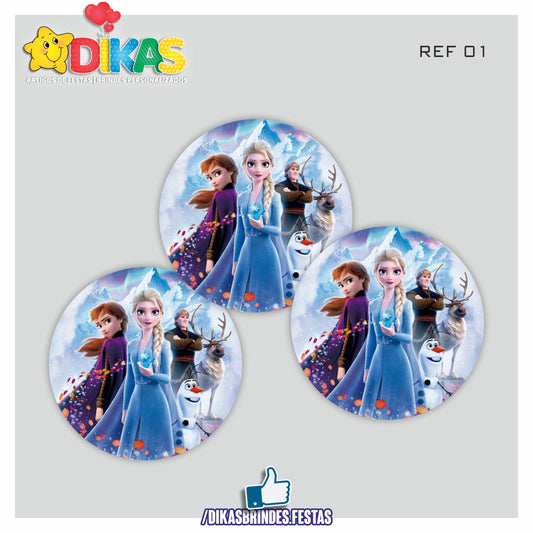 AUTOCOLANTE 5cm - FROZEN