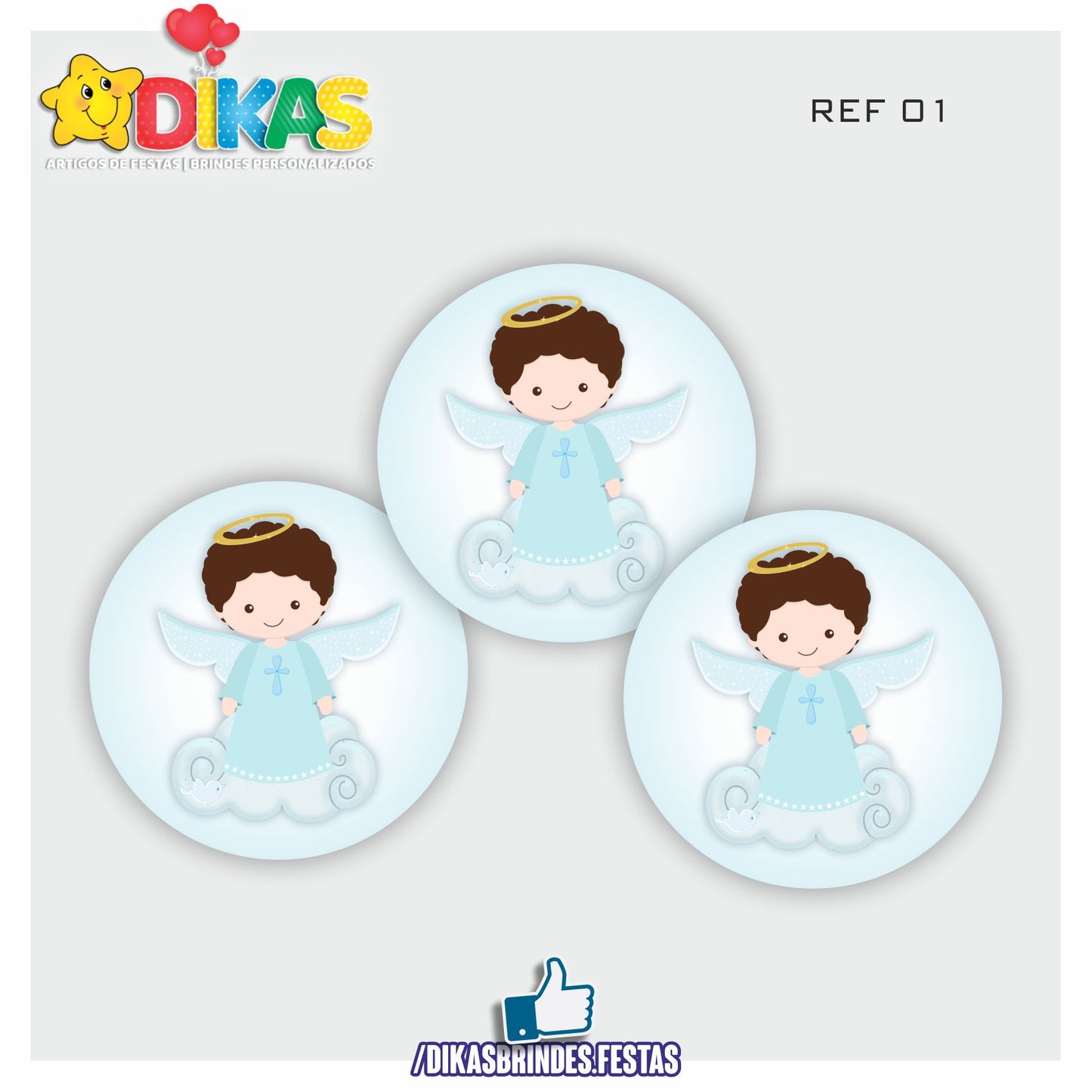 AUTOCOLANTE 5cm - BATIZADO