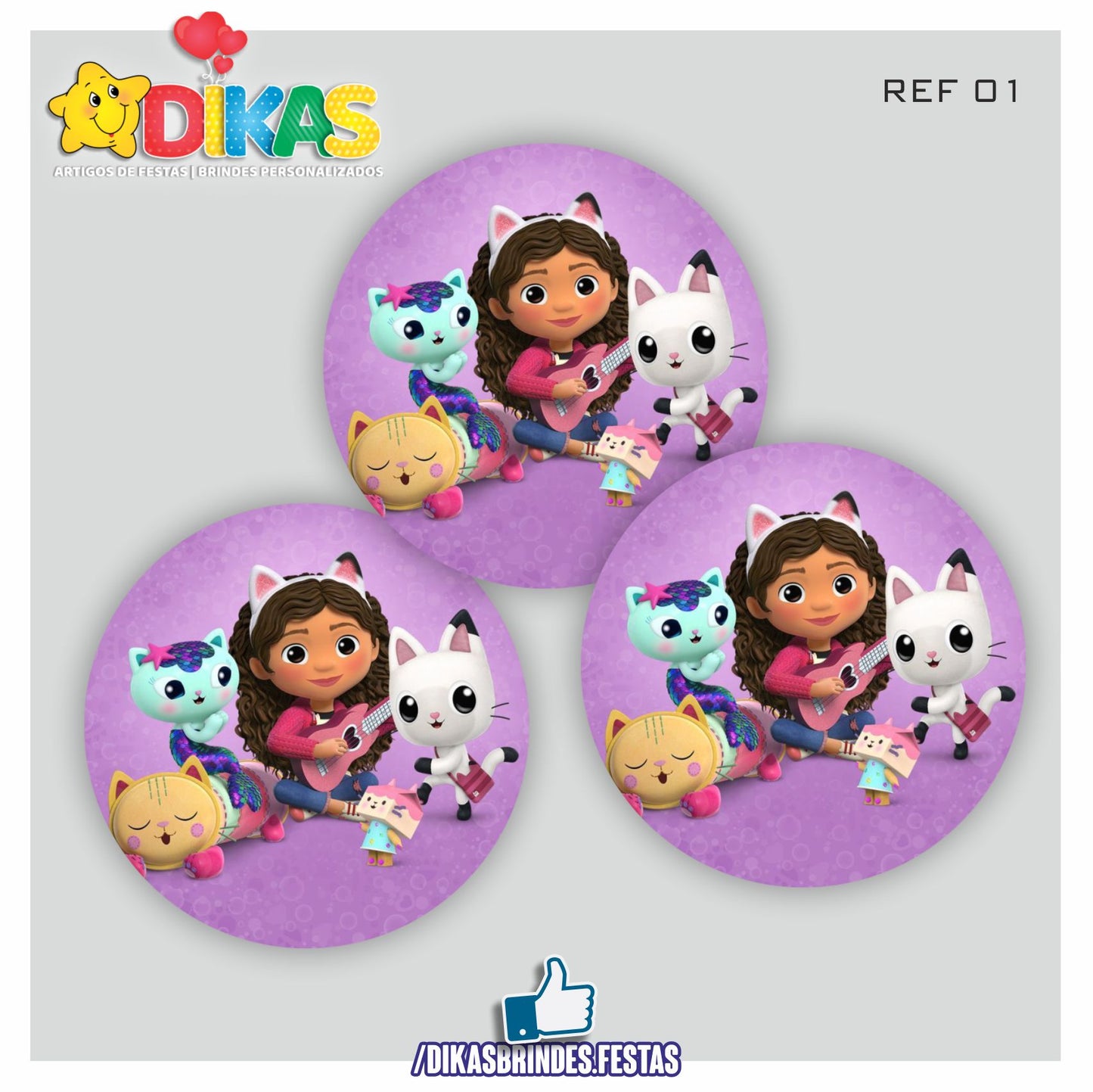 AUTOCOLANTE 5cm - GABBY