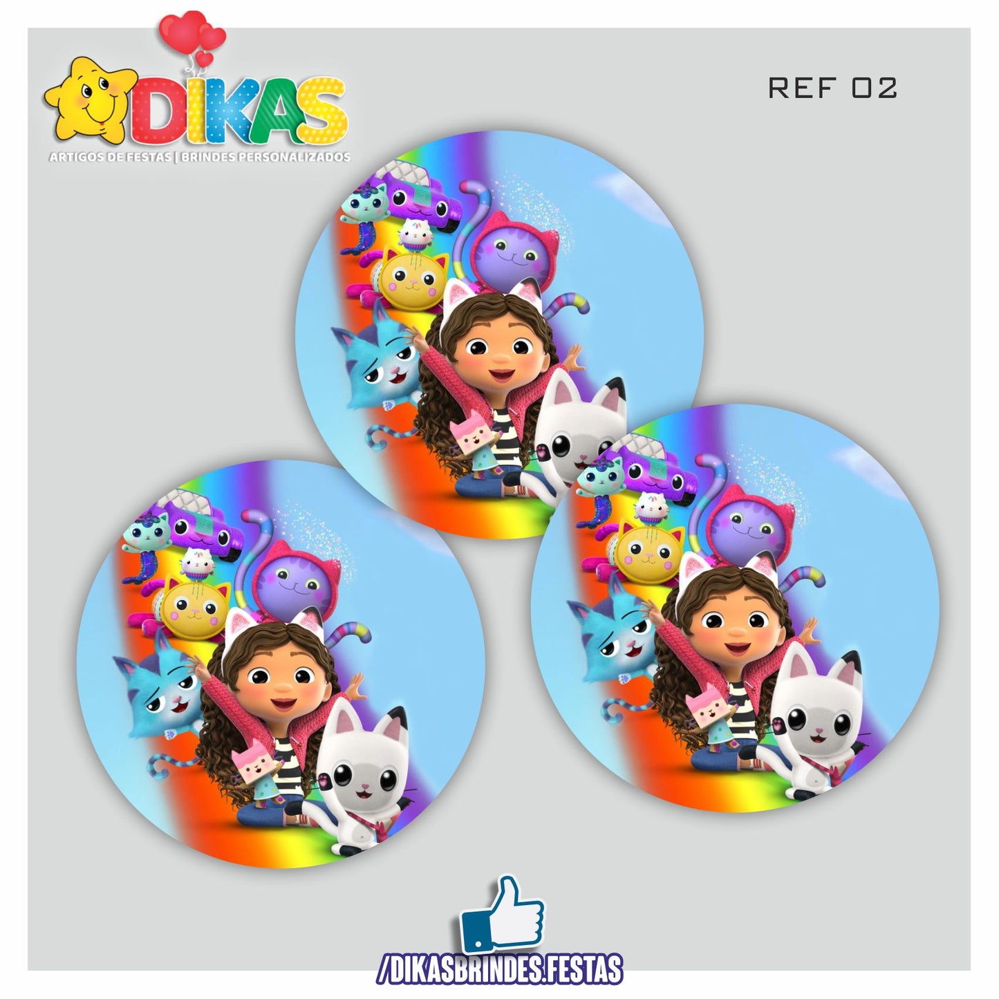 AUTOCOLANTE 5cm - GABBY