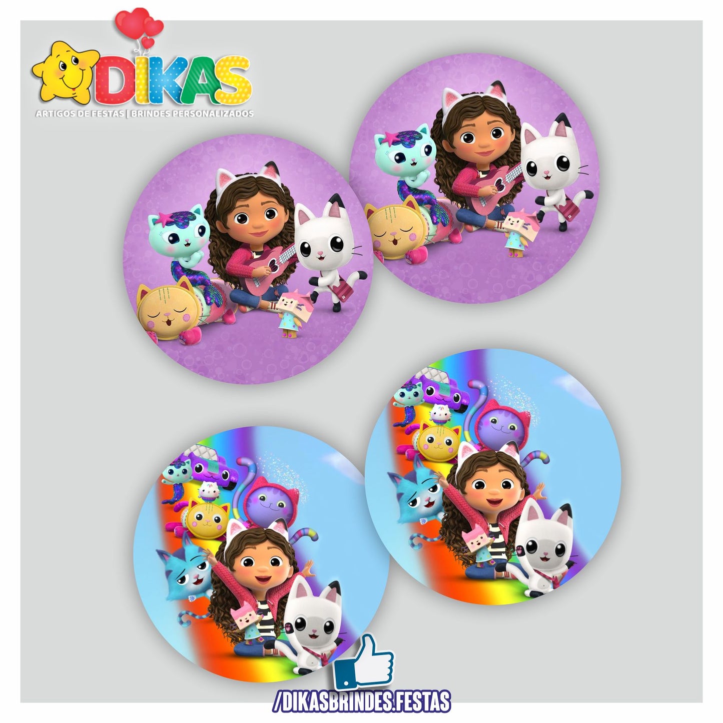 AUTOCOLANTE 5cm - GABBY