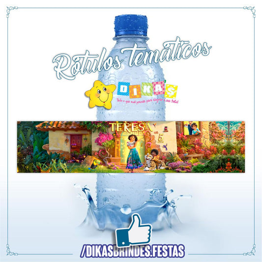 RÓTULO PERSONALIZADO P/ GARRAFA DE ÁGUA - ENCANTO