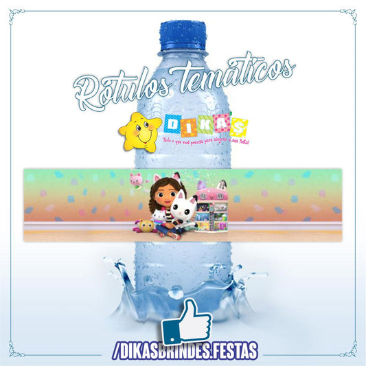 RÓTULO P/ GARRAFA DE ÁGUA - GABBY