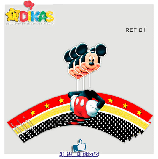 SAIA CUPCAKE + TOPPER - MICKEY