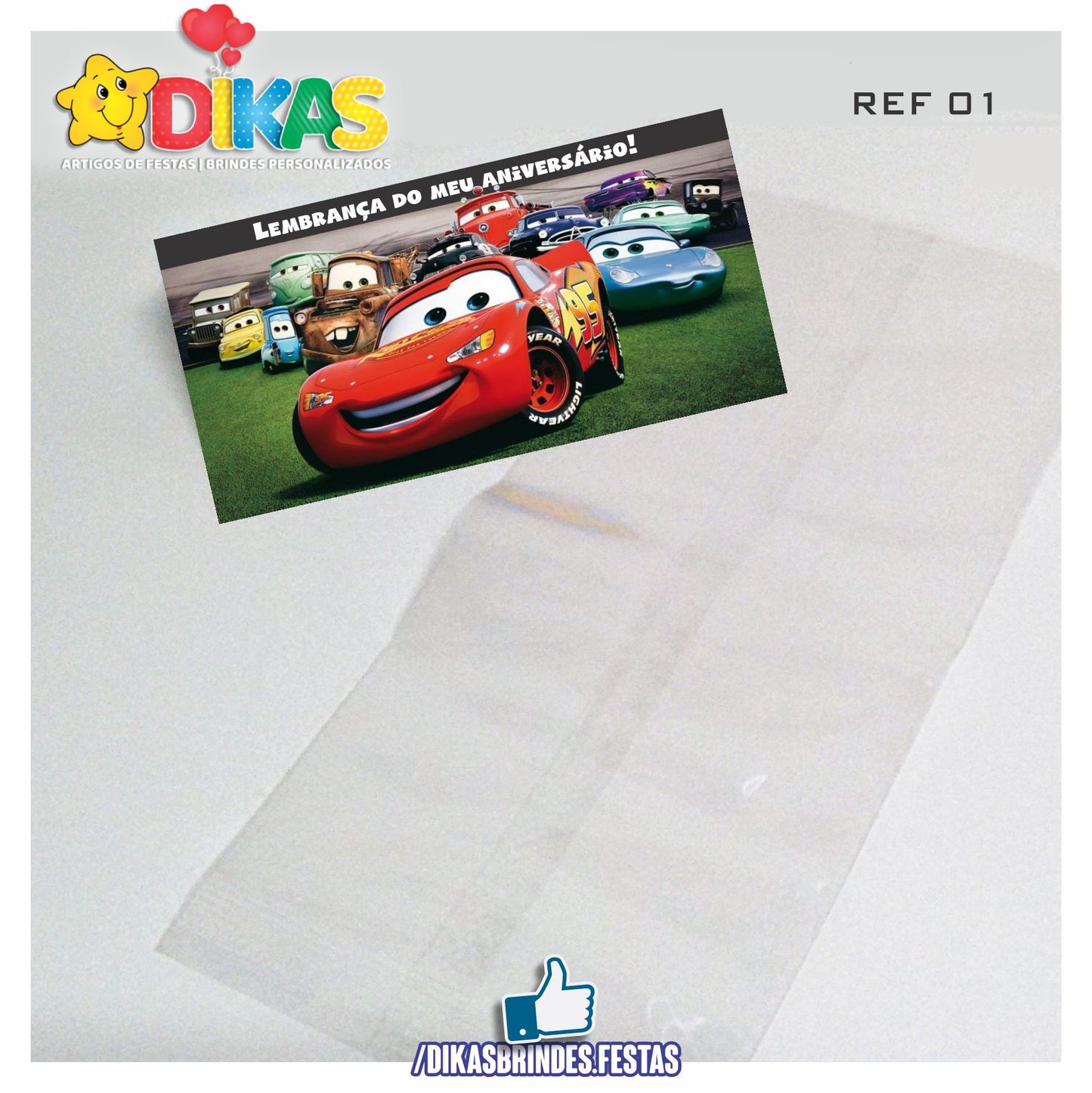 SACO PRENDA C/ TAG (6unid.) - CARS