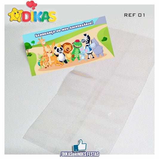 SACO PRENDA C/ TAG (6unid.) - PANDA E OS AMIGOS