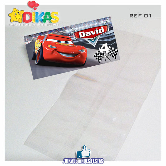 SACO PRENDA C/ TAG PERSONALIZADO - CARS