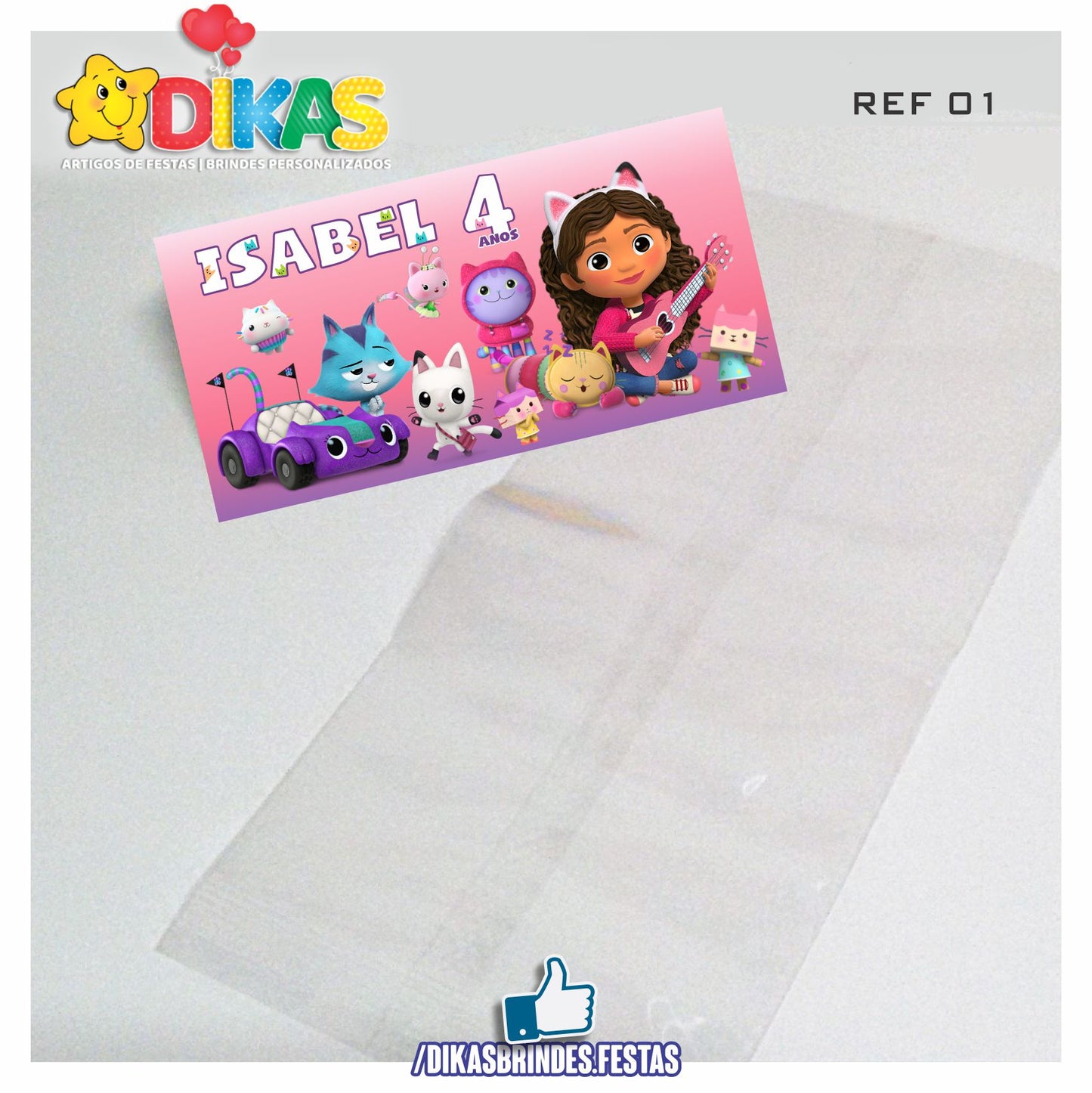 SACO PRENDA C/ TAG PERSONALIZADO - GABBY