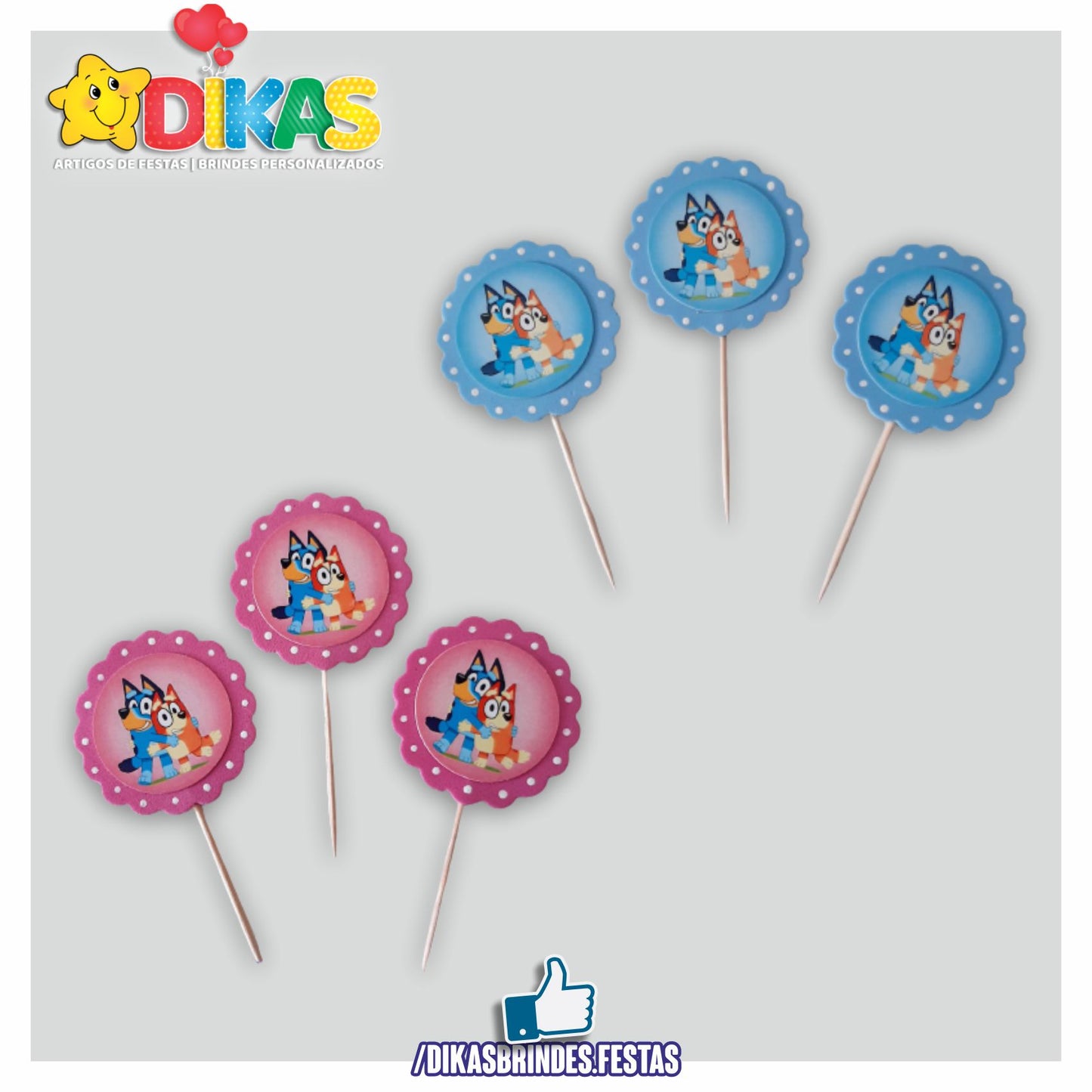 TOPPERS ARTESANAL - BLUEY