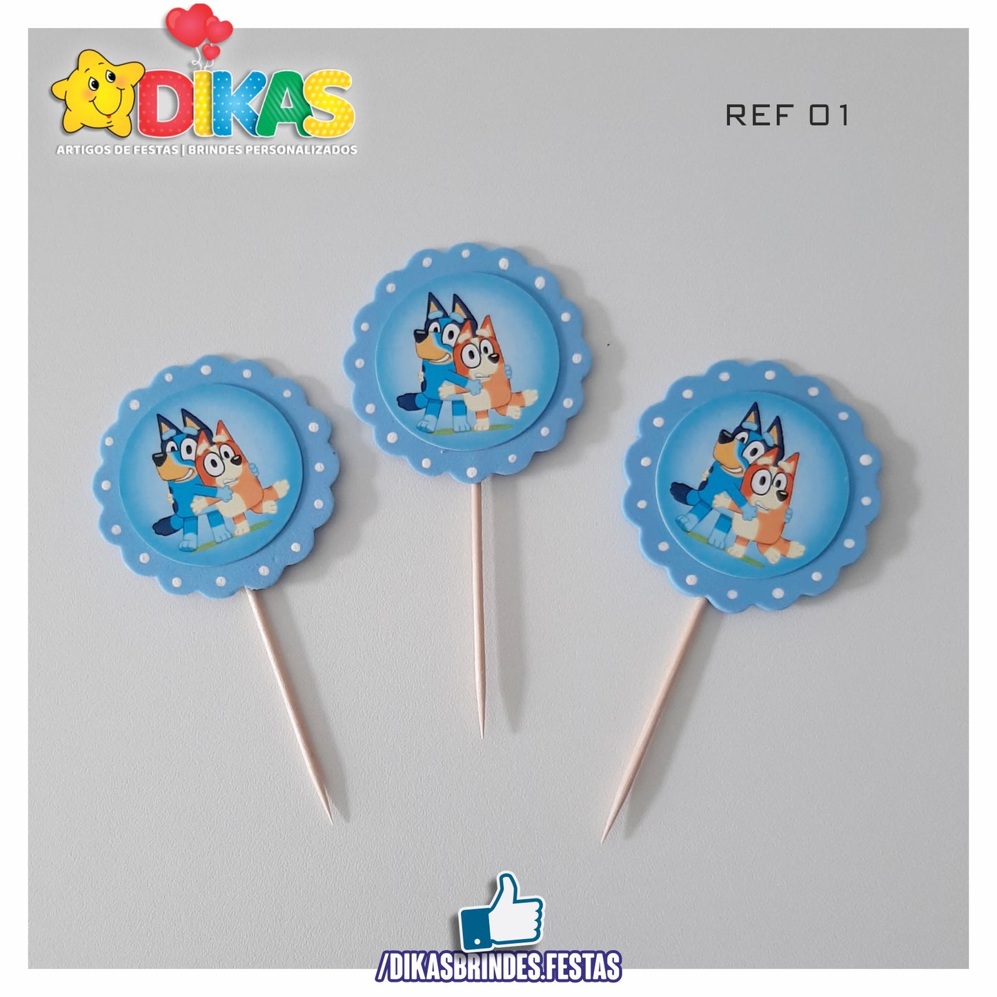 TOPPERS ARTESANAL - BLUEY