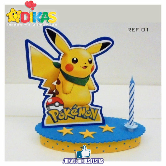 TOPO DE BOLO SIMPLES - POKÉMON