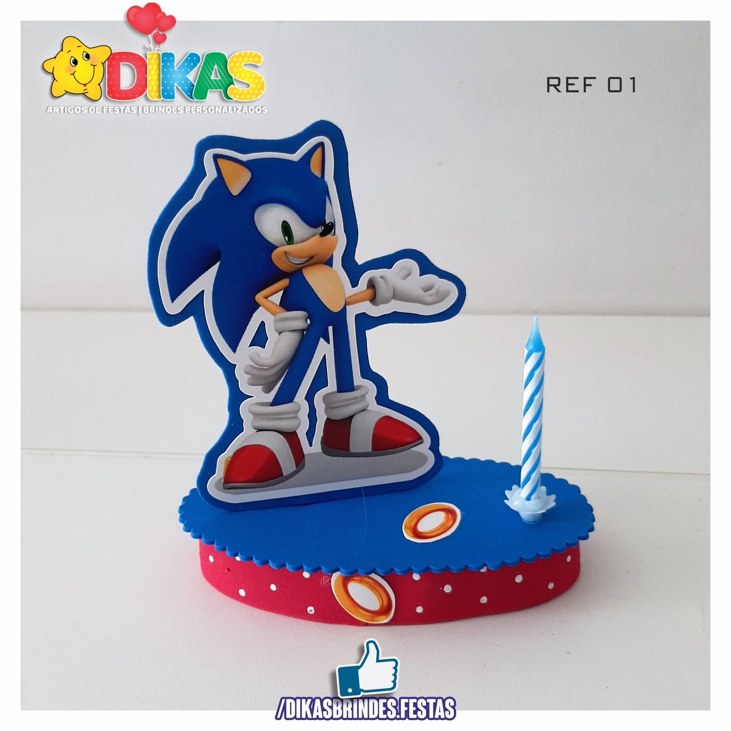 TOPO DE BOLO SIMPLES - SONIC